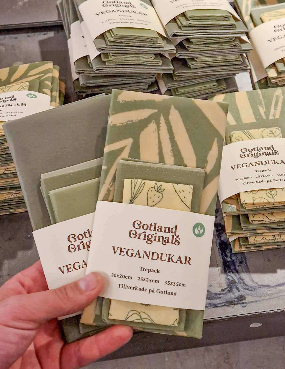 Vad innehåller vegandukarna?