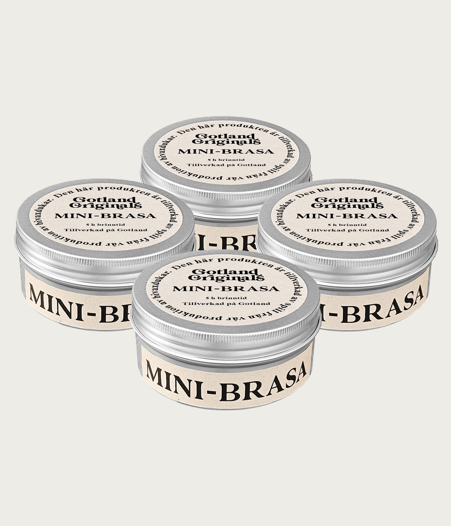 Minibrasa 4-pack. Miljövänligt alternativ till marschall