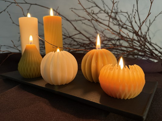 Bivaxljus - Blockljus Stråla Gul