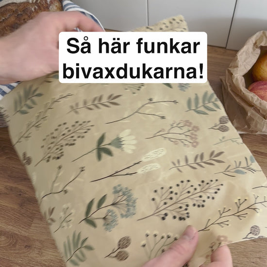 Film med Fårö bivaxduk. Användning och rengöring