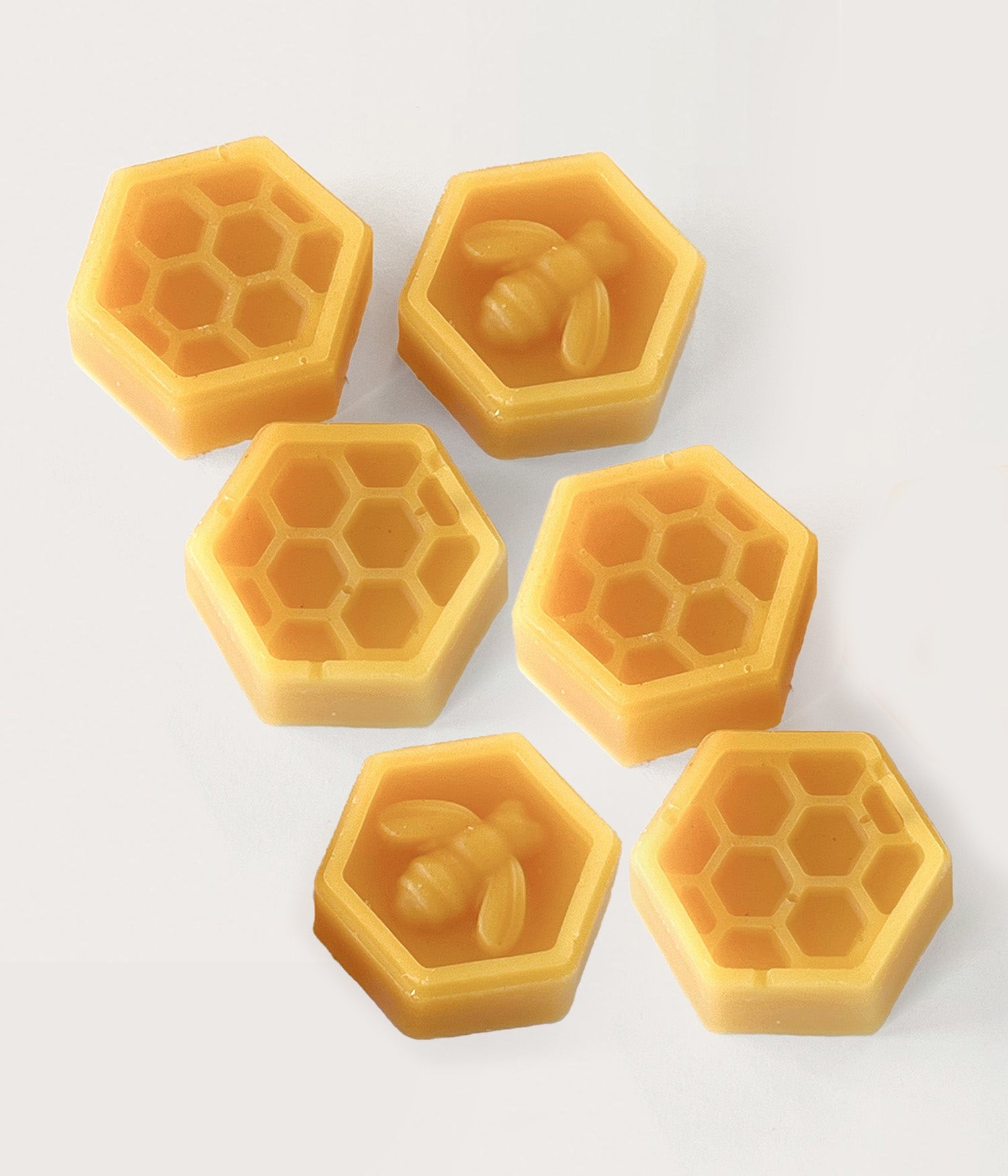 6 stycken gula bivaxbitar